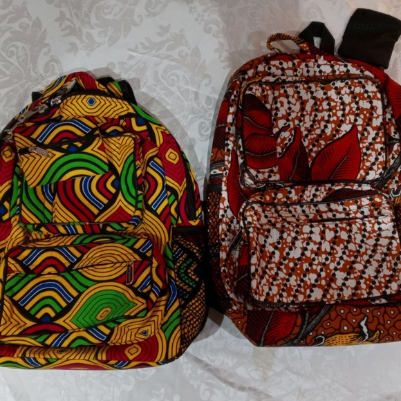 African Textile Backpack - Picture 7 of 11